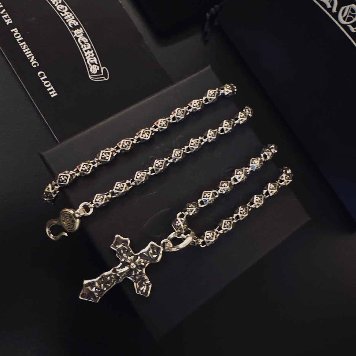 Martin Graham pendant necklace in polished metal-tone – main product view