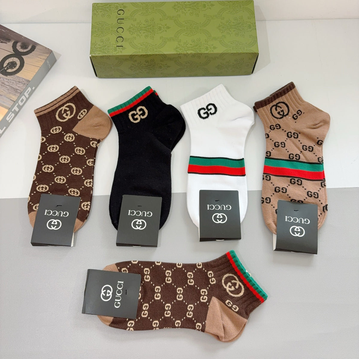 Gucci Cotton Socks – 5-Pair Pack