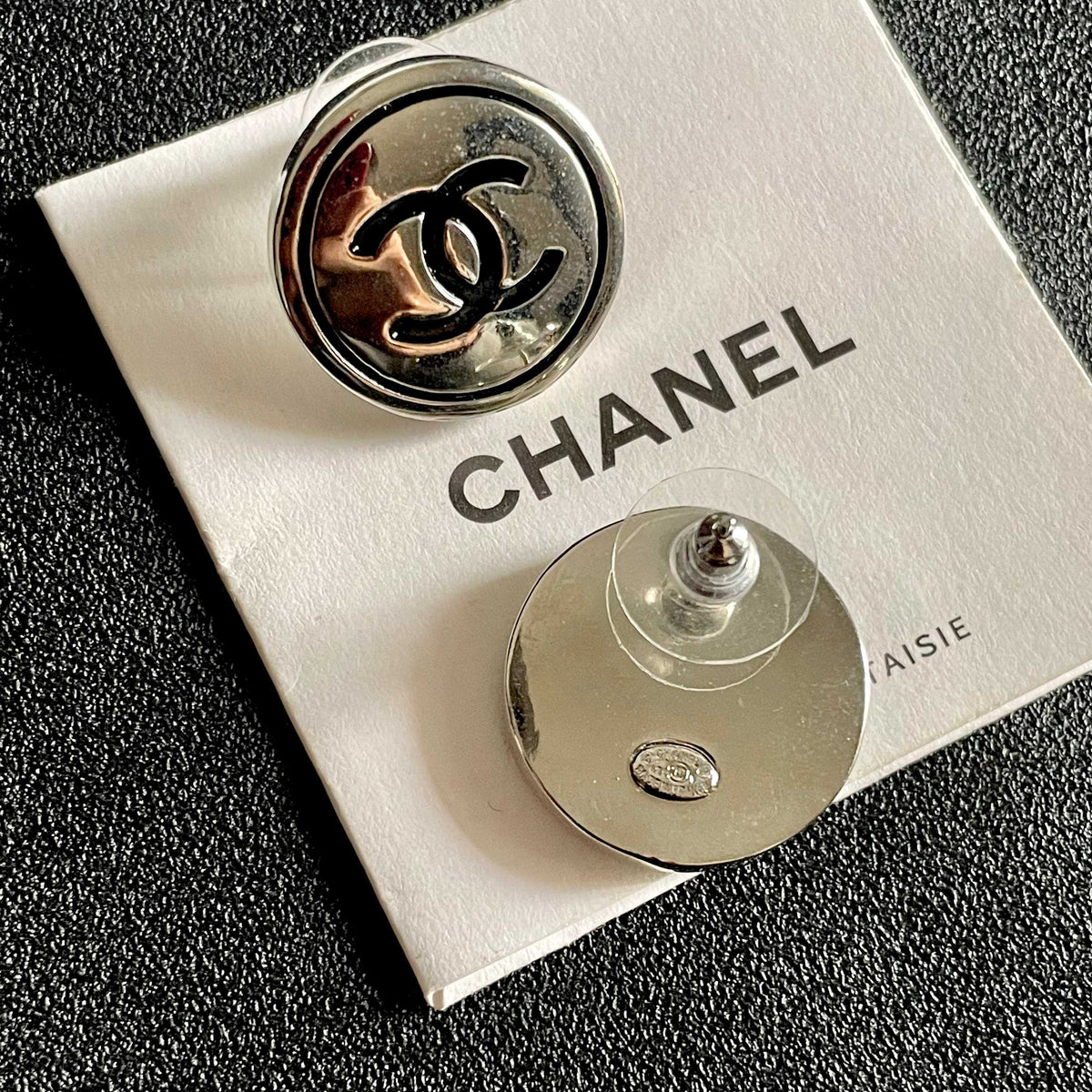 Martin Graham stud earrings in polished metal-tone – main product view