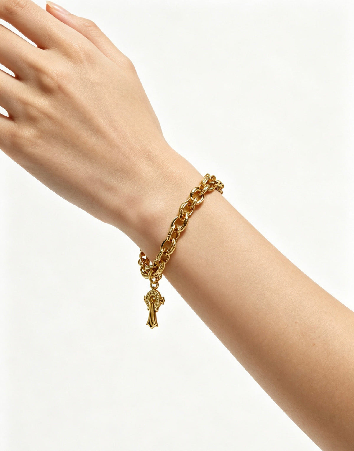Martin Graham bracelet in polished metal-tone – main product view