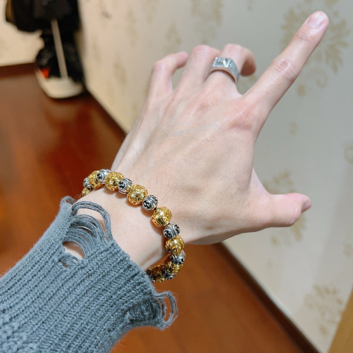Martin Graham bracelet in polished metal-tone – main product view