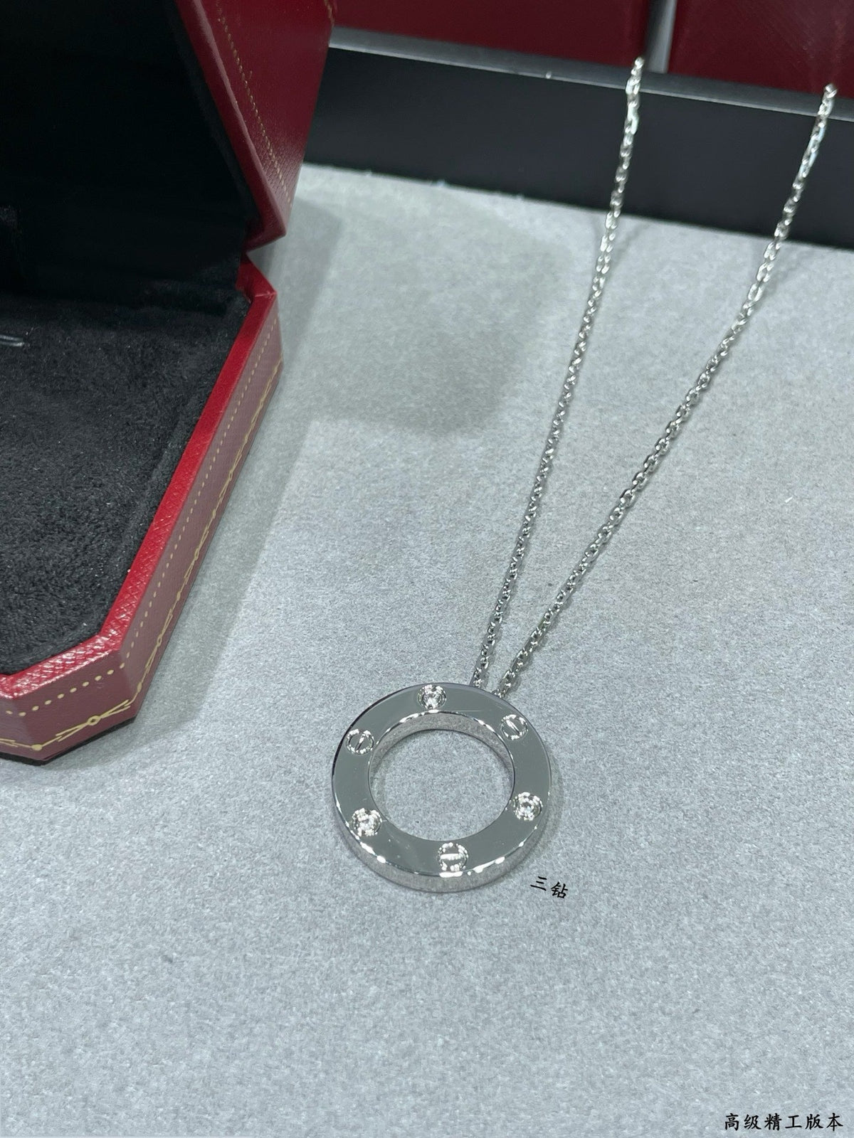Martin Graham pendant necklace in polished metal-tone – main product view