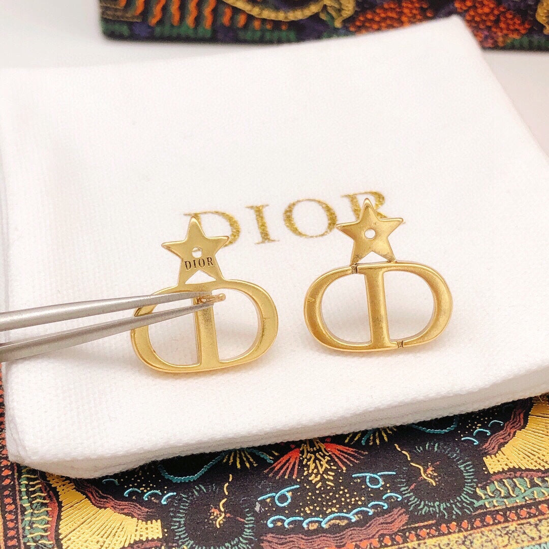 Martin Graham stud earrings in polished metal-tone – main product view