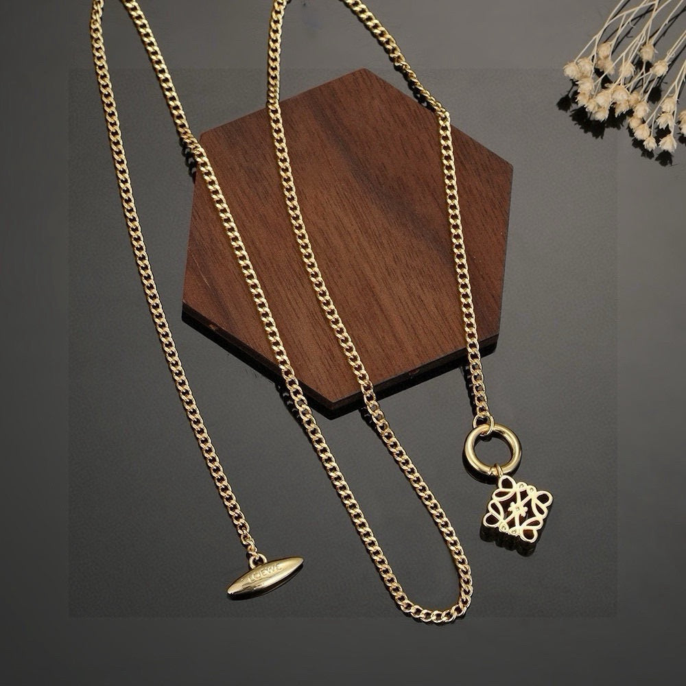 Martin Graham pendant necklace in polished metal-tone – main product view