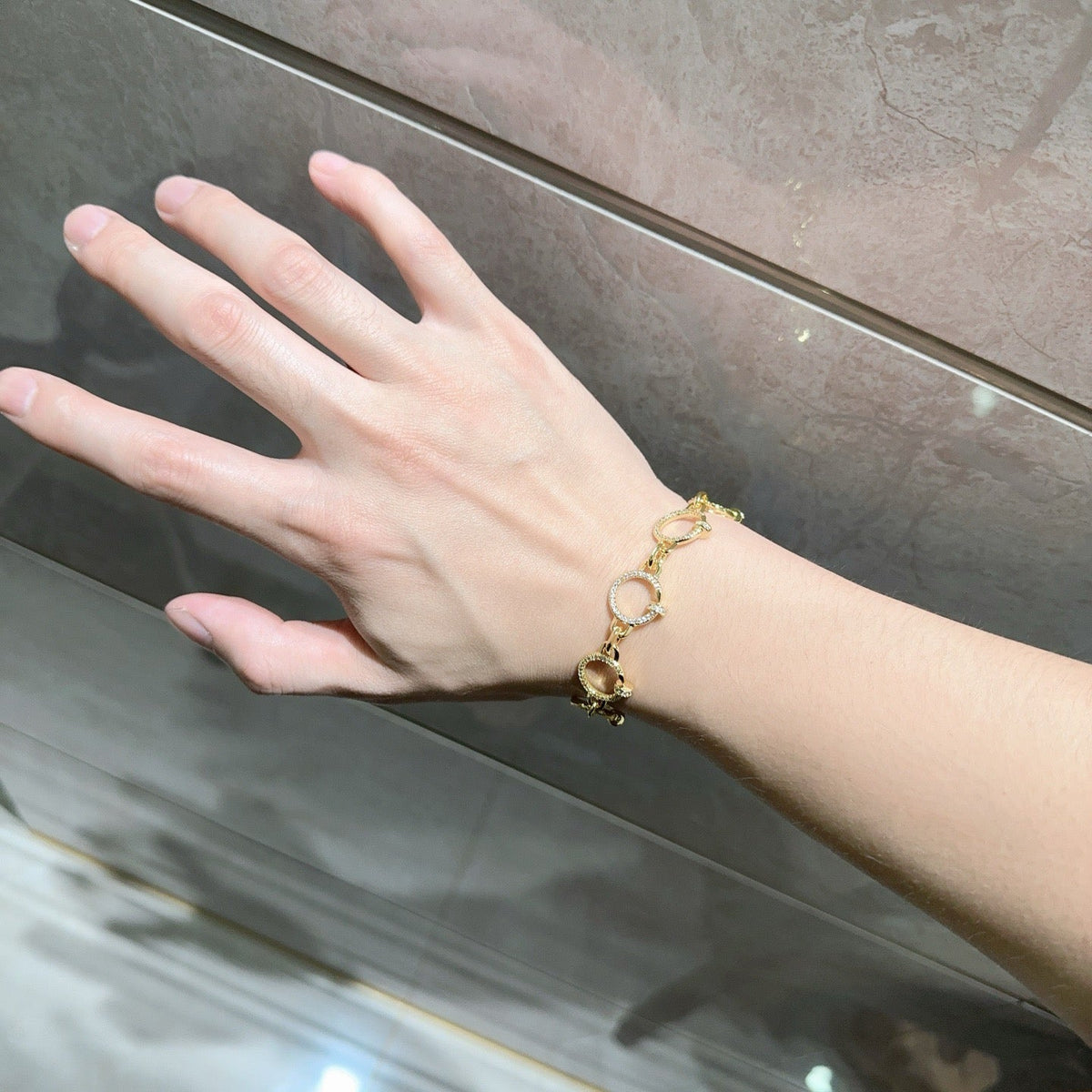 Martin Graham bracelet in polished metal-tone – main product view