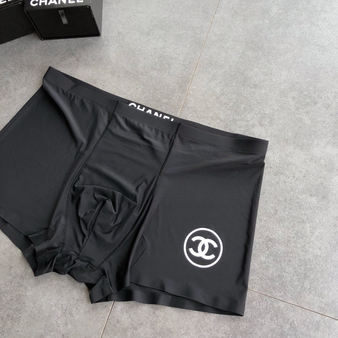 Chanel Contrast Logo Waistbands Men's Boxer Briefs - 3-Piece Box