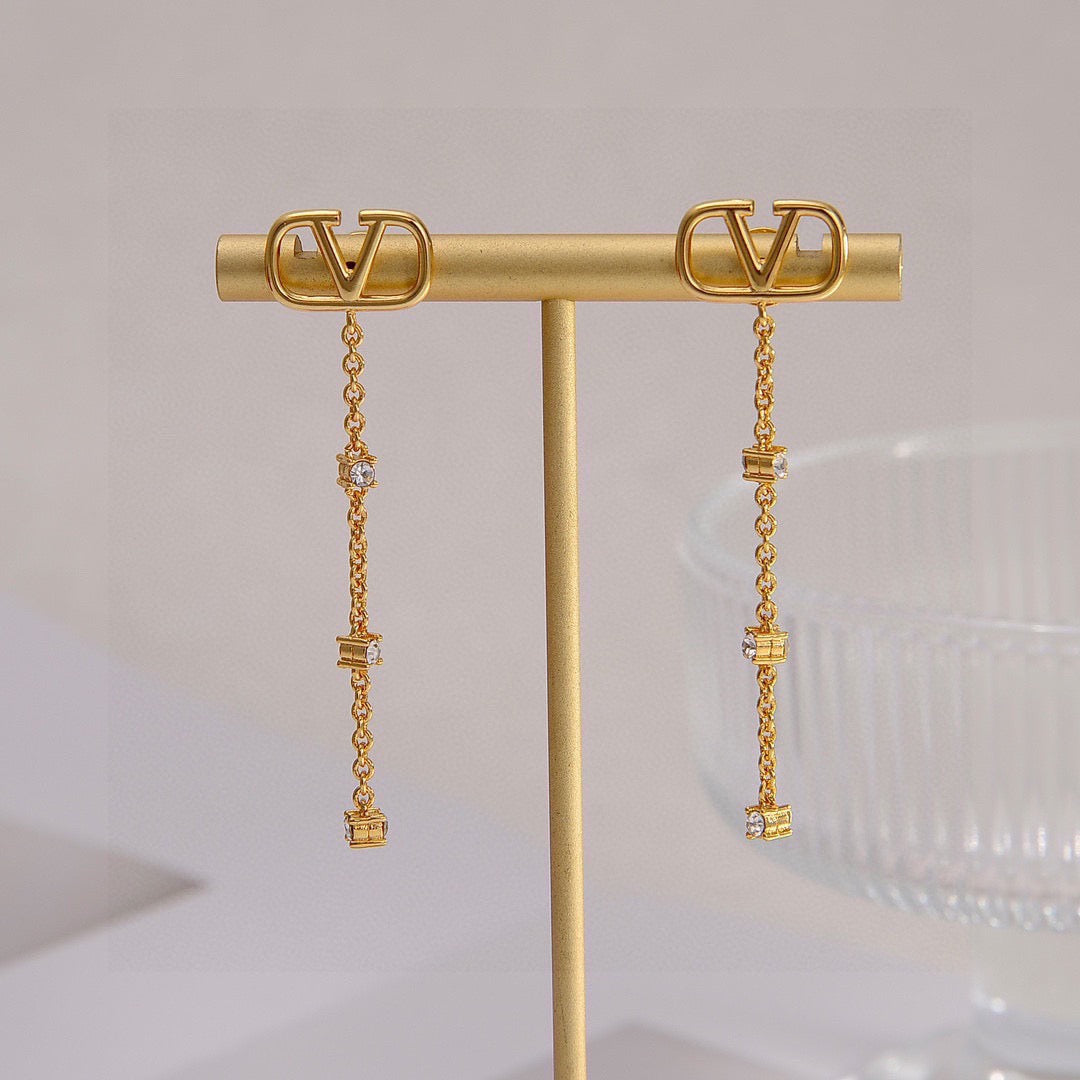 Martin Graham stud earrings in polished metal-tone – main product view