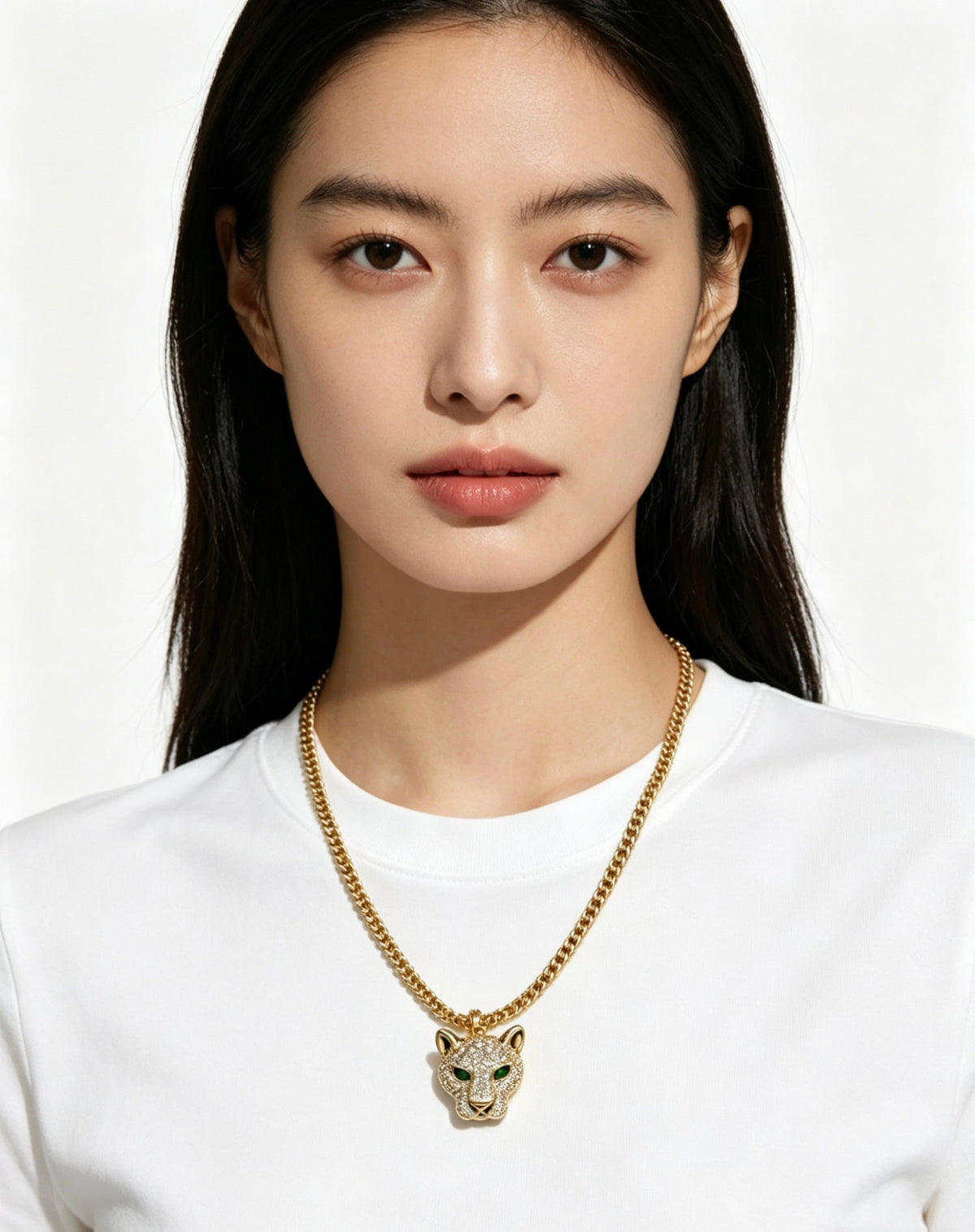 Martin Graham pendant necklace in polished metal-tone – main product view