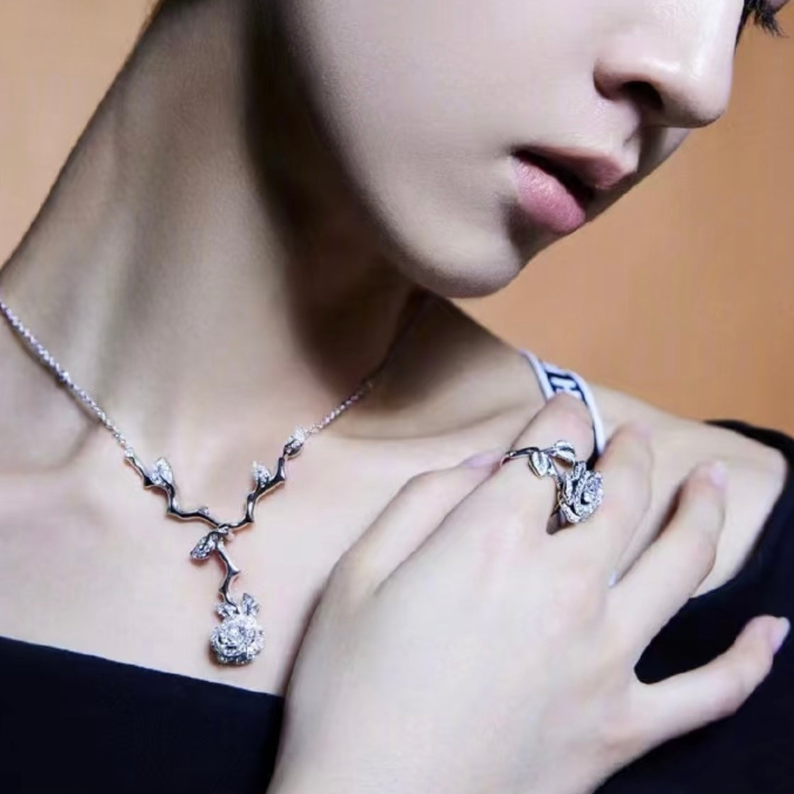 Martin Graham pendant necklace in polished metal-tone – main product view