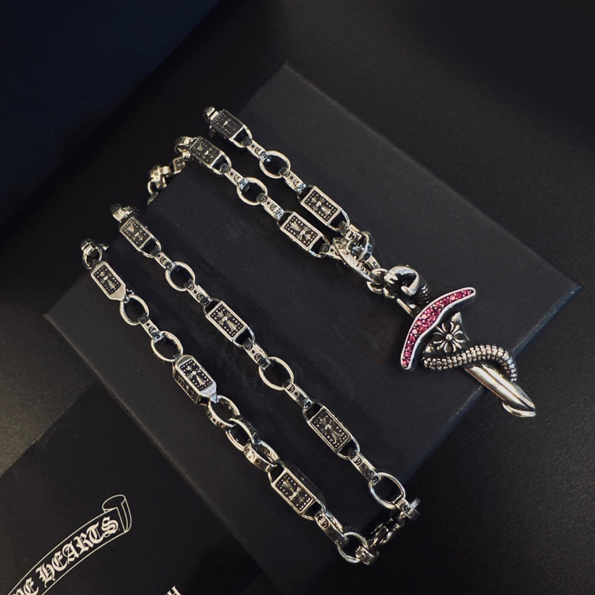 Martin Graham pendant necklace in polished metal-tone – main product view