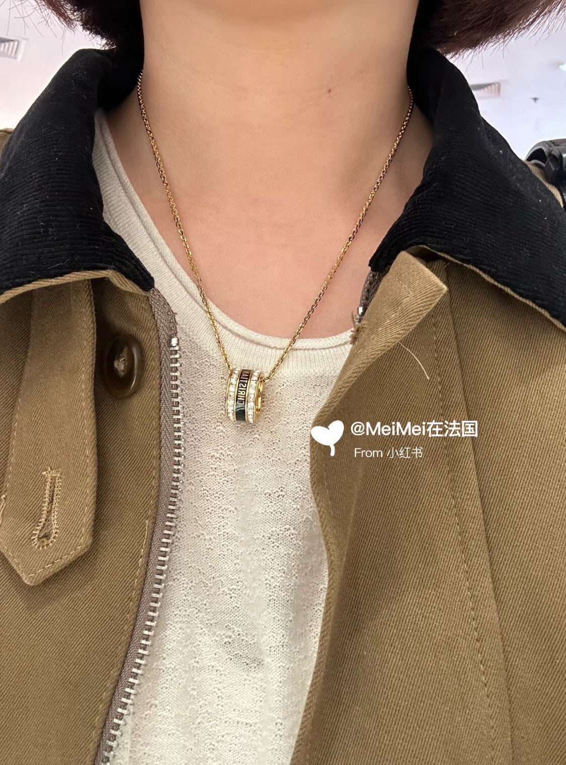 Martin Graham pendant necklace in polished metal-tone – main product view
