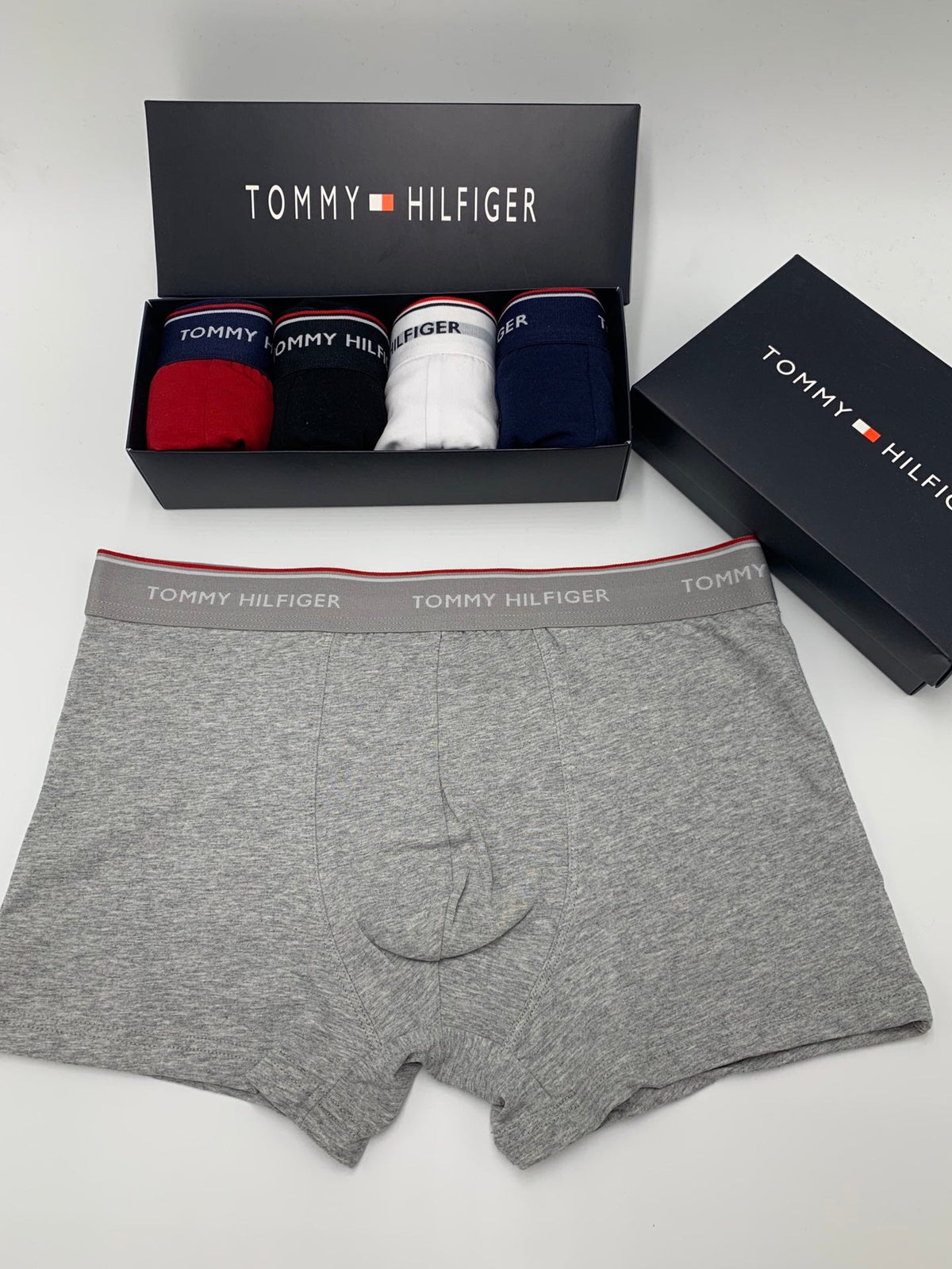 Tommy Hilfiger Clean Logo Waistbands Men's Boxer Briefs - 3-Piece Box