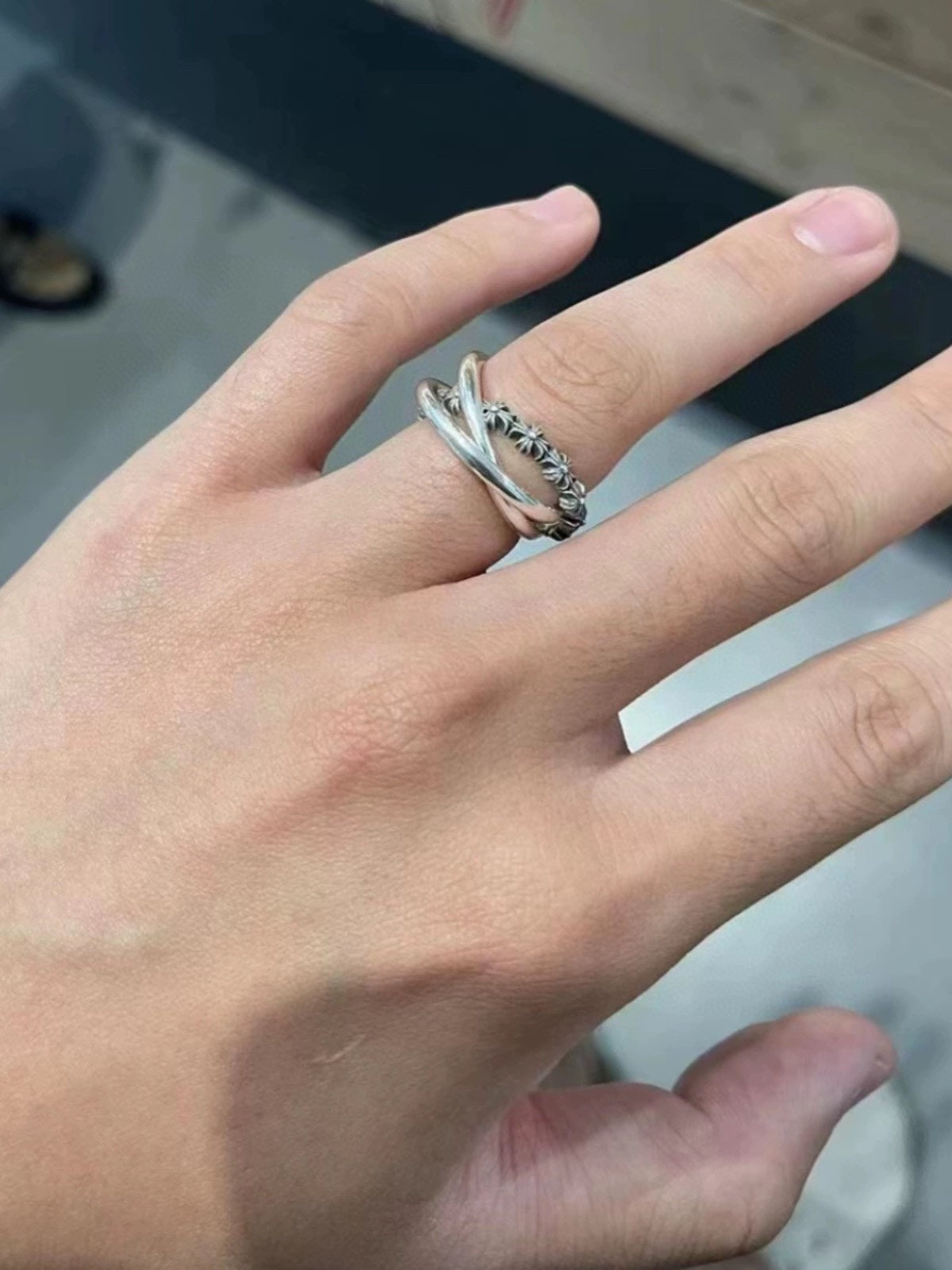 Martin Graham ring in polished metal-tone – main product view