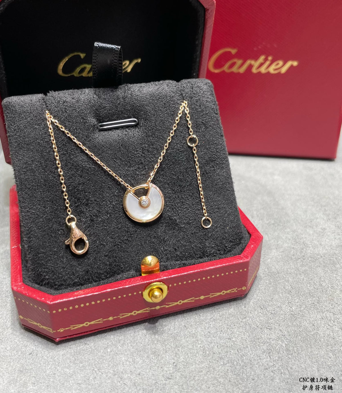 Martin Graham pendant necklace in polished metal-tone – main product view