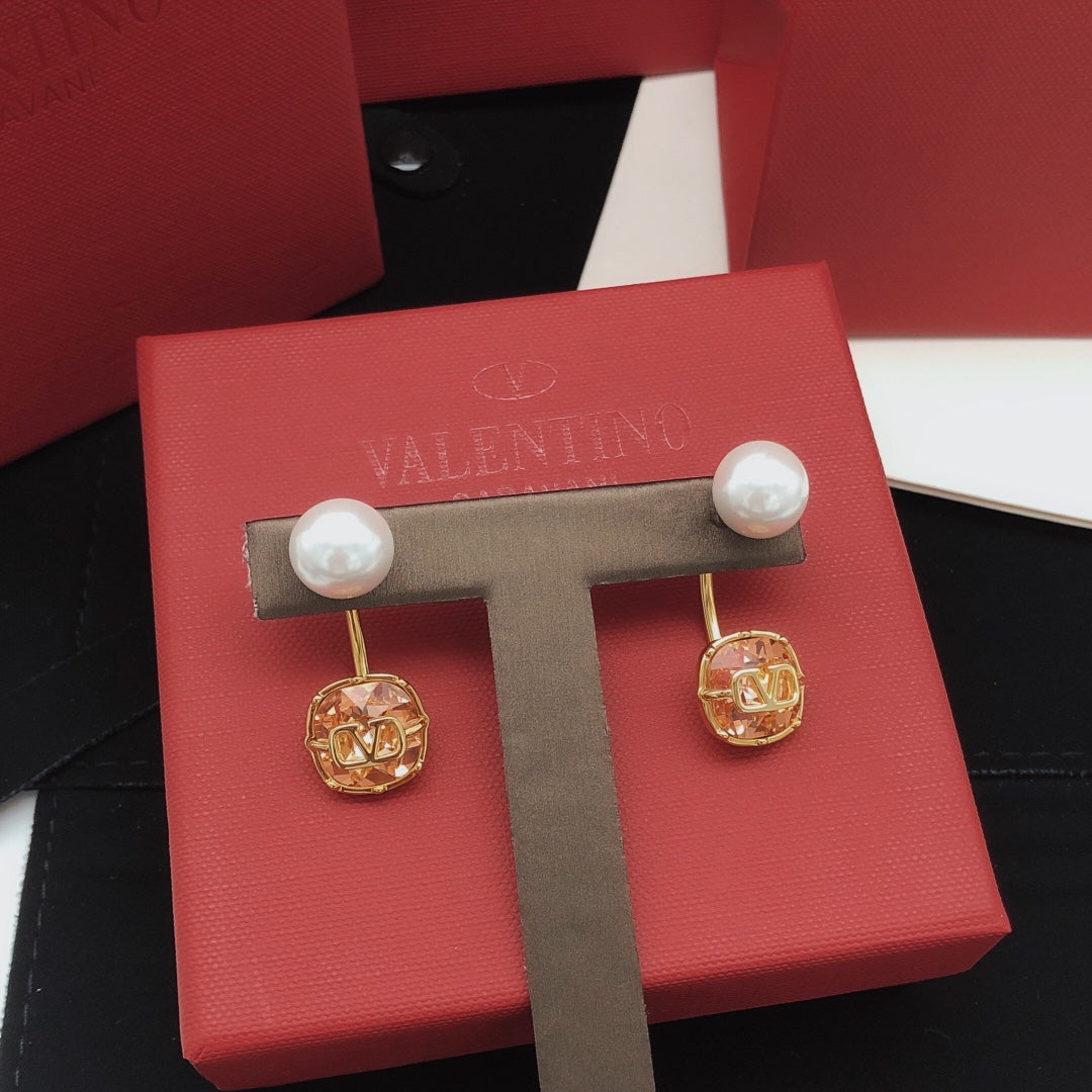 Martin Graham drop earrings in polished metal-tone – main product view