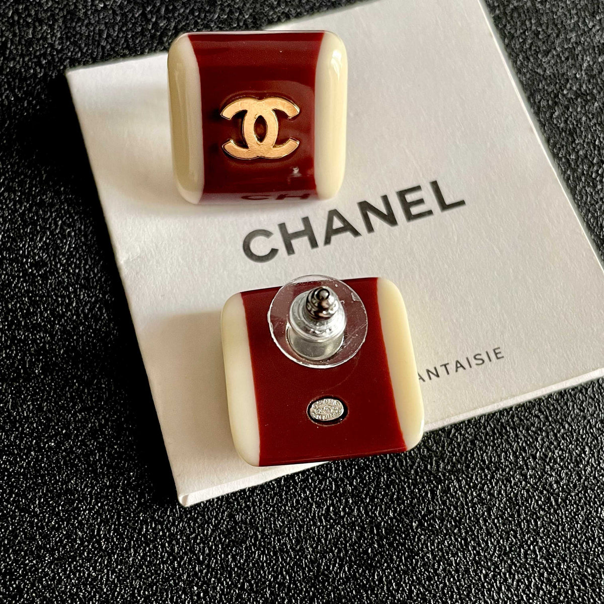 Martin Graham stud earrings in polished metal-tone – main product view