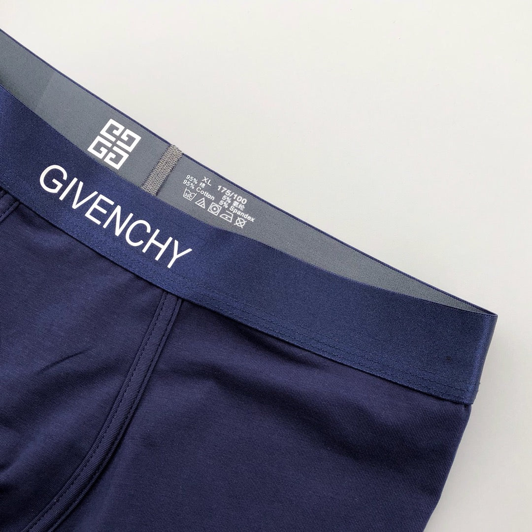 Givenchy Broad Contrast Waistbands Men's Boxer Briefs - 3-Piece Box