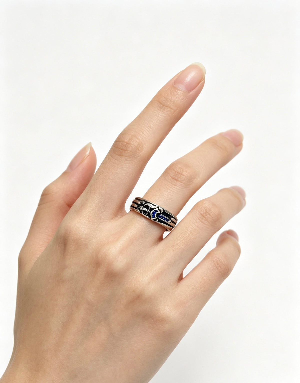 Martin Graham ring in polished metal-tone – main product view