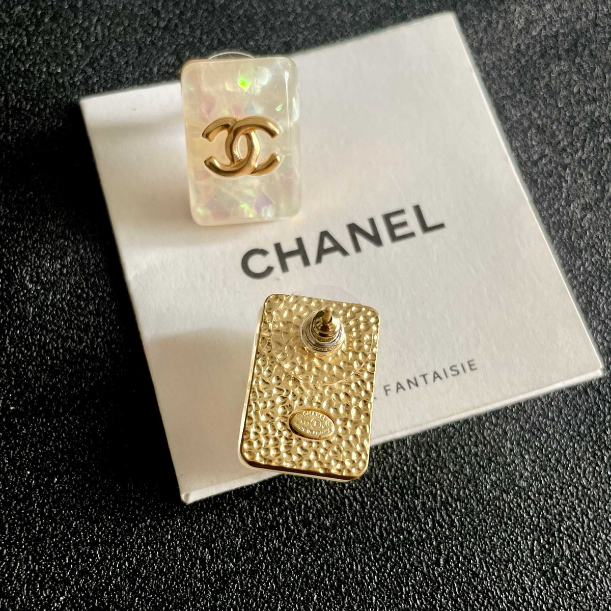 Martin Graham stud earrings in polished metal-tone – main product view