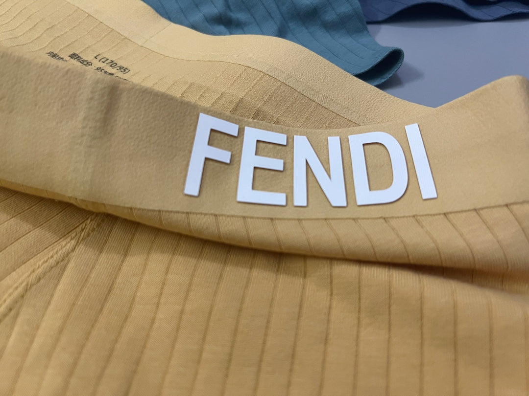 Fendi Raised Logo Men's Trunk Underwear - 3-Piece Box