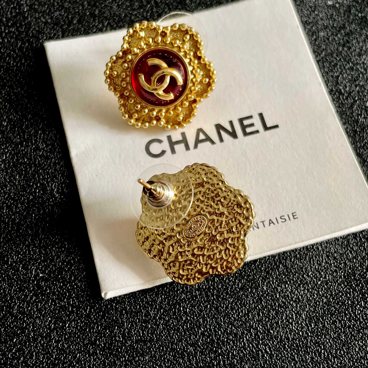 Martin Graham stud earrings in polished metal-tone – main product view