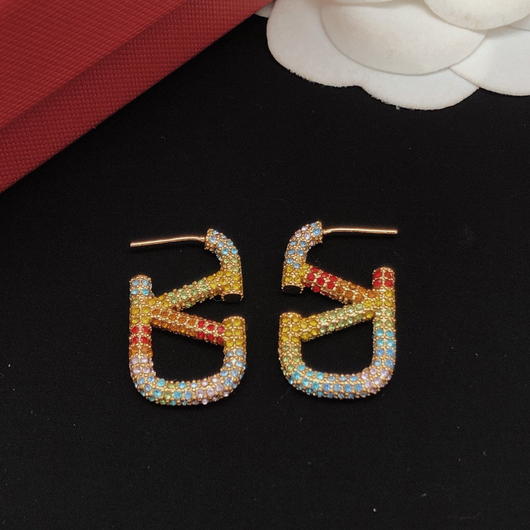 Martin Graham stud earrings in polished metal-tone – main product view