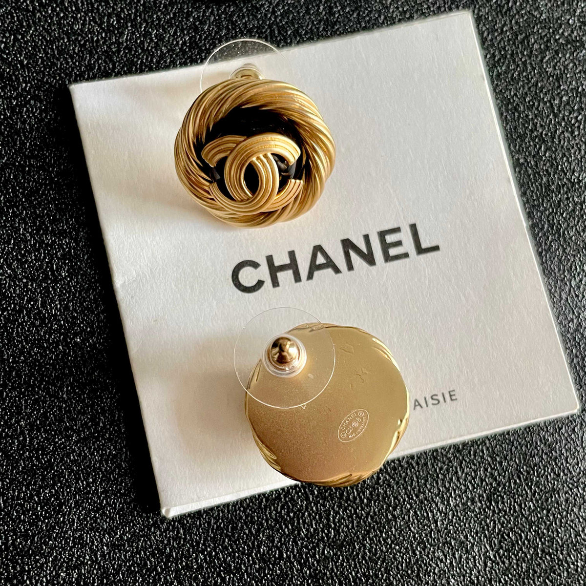Martin Graham stud earrings in polished metal-tone – main product view