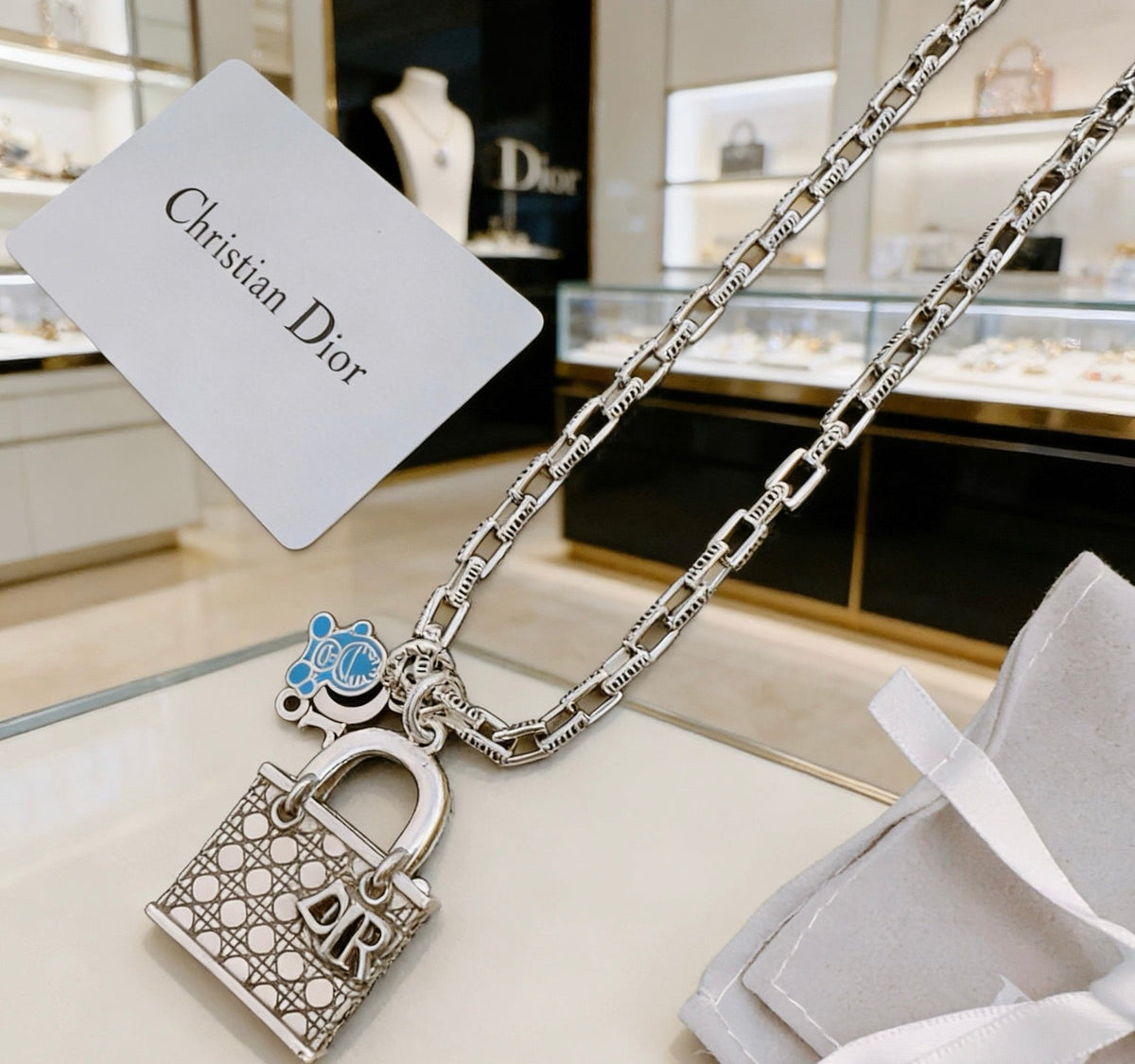 Martin Graham pendant necklace in polished metal-tone – main product view