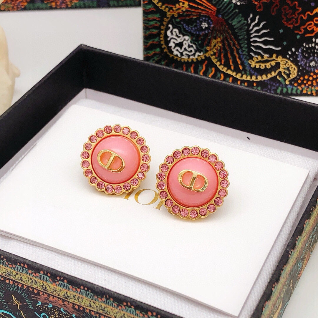 Martin Graham stud earrings in polished metal-tone – main product view