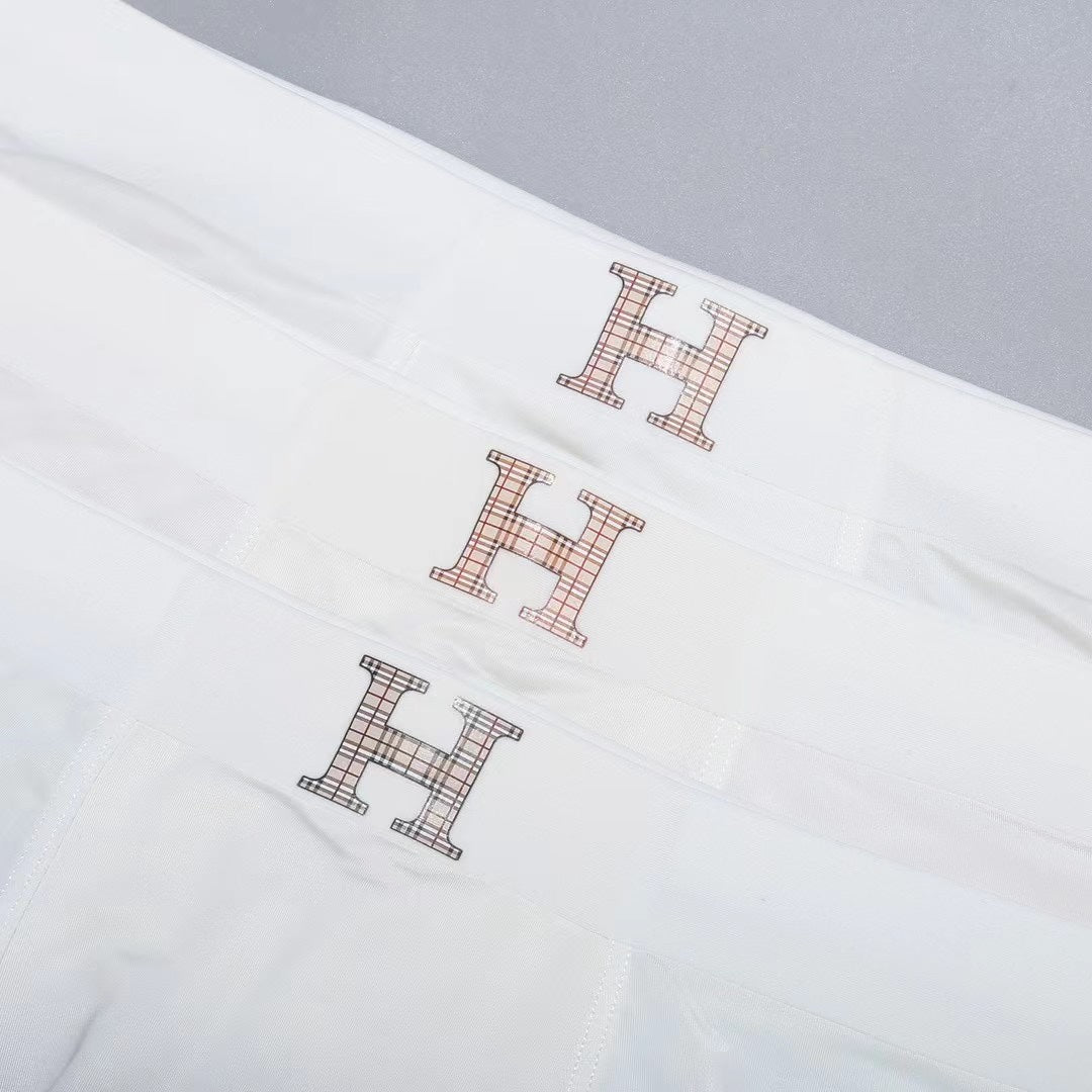Hermes Pink, Mint And Navy Gradient Boxer Briefs Men's Boxer Briefs - 3-Piece Box