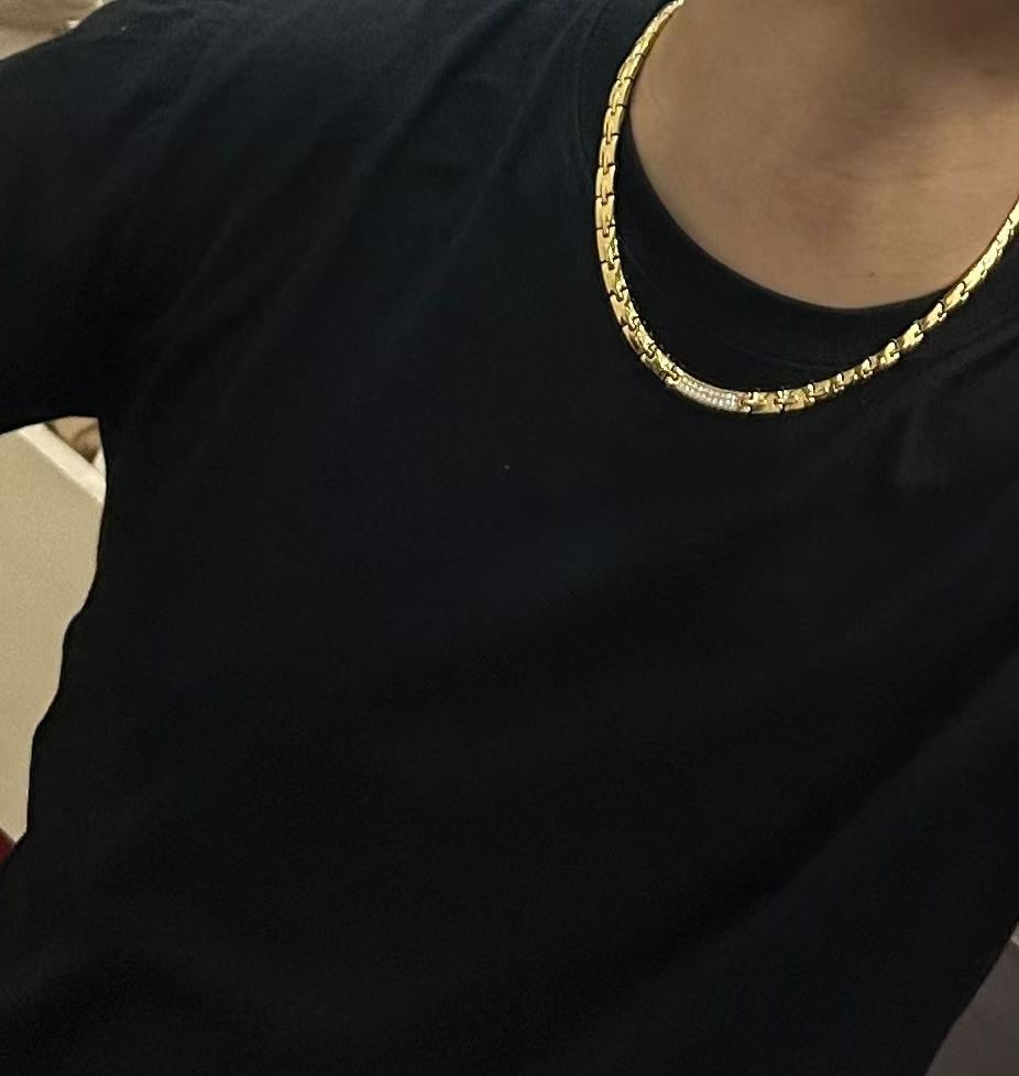 Martin Graham pendant necklace in polished metal-tone – main product view
