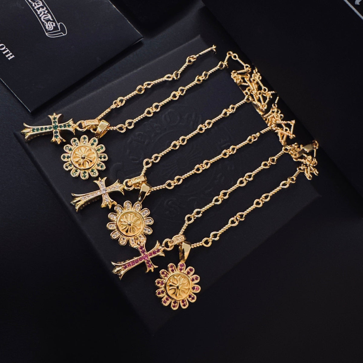 Martin Graham pendant necklace in polished metal-tone – main product view