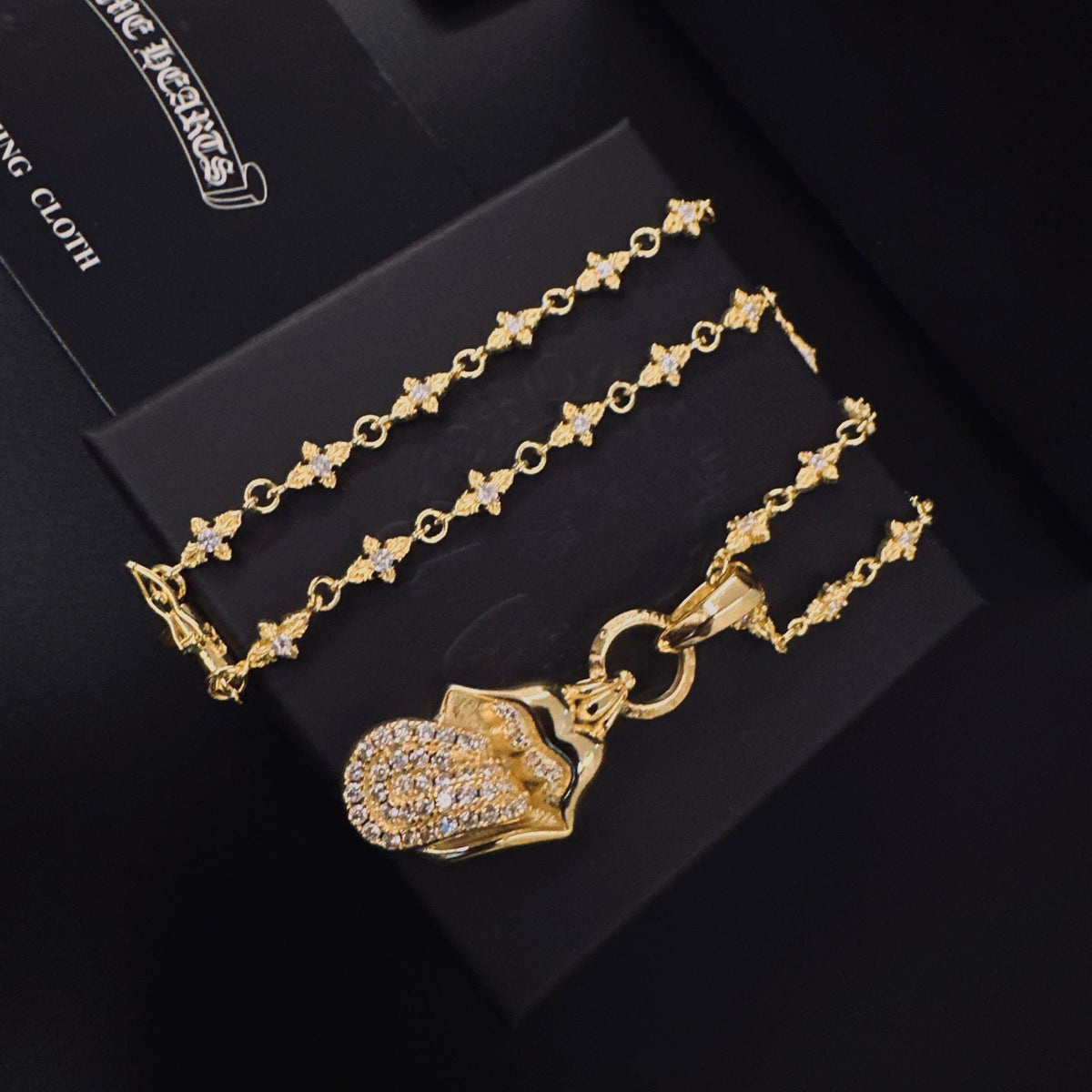 Martin Graham pendant necklace in polished metal-tone – main product view