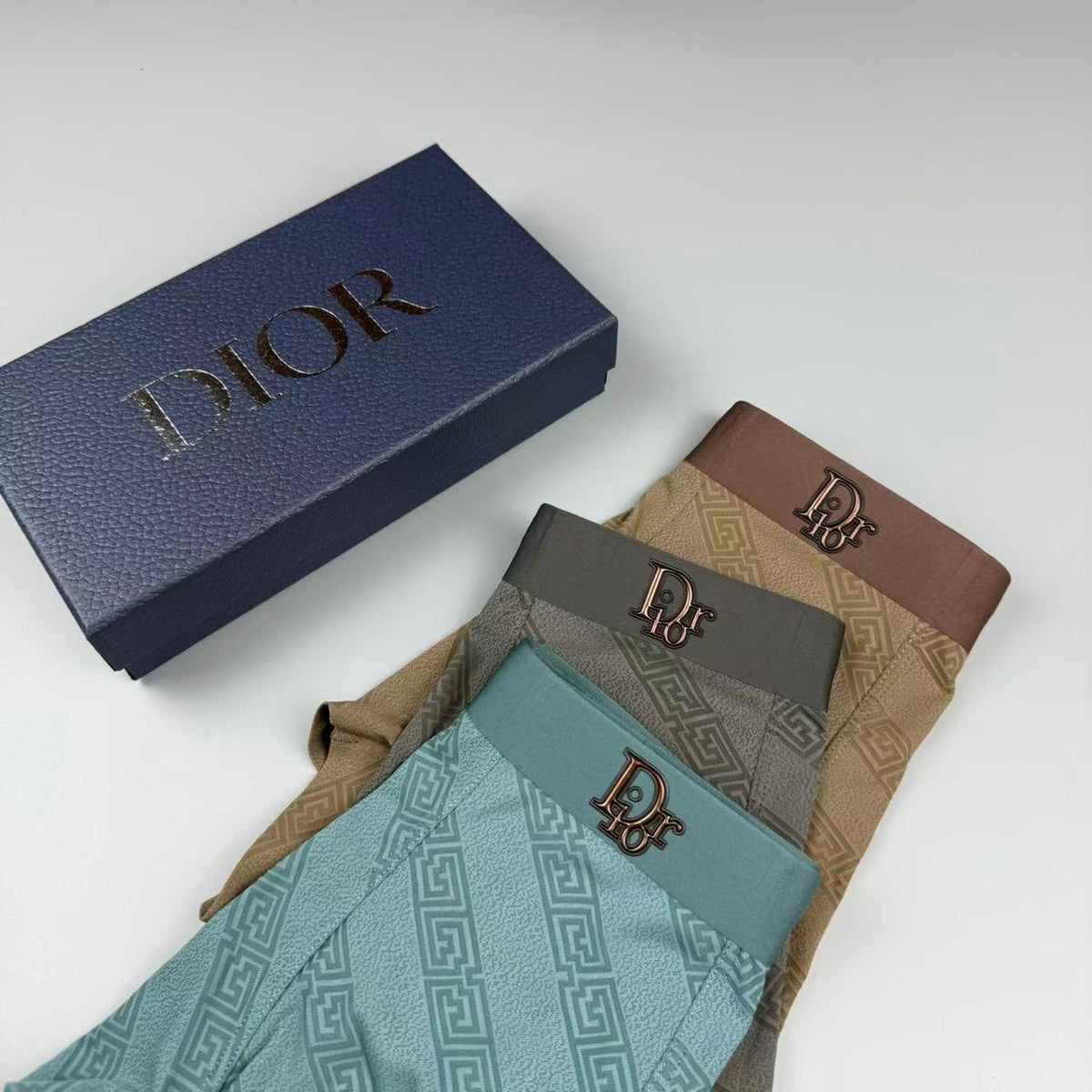 Dior Logo Detail Men's Boxer Briefs - 3-Piece Box