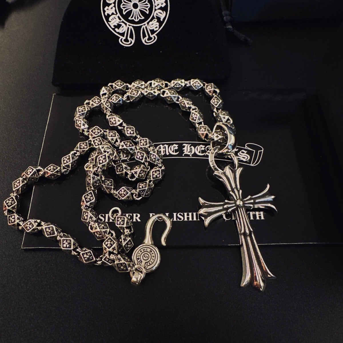 Martin Graham pendant necklace in polished metal-tone – main product view