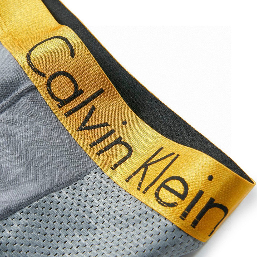 Calvin Klein Metallic-Gold Waistbands Men's Boxer Briefs - 3-Piece Box