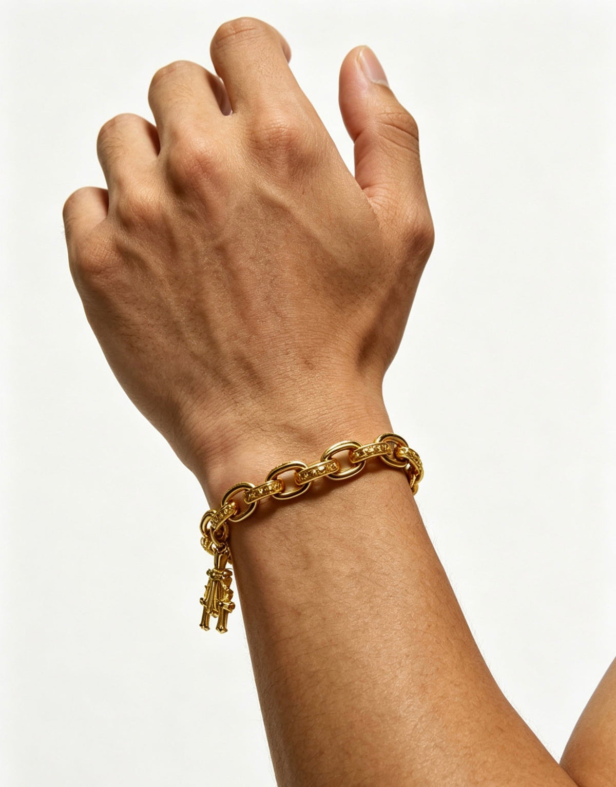 Martin Graham bracelet in polished metal-tone – main product view