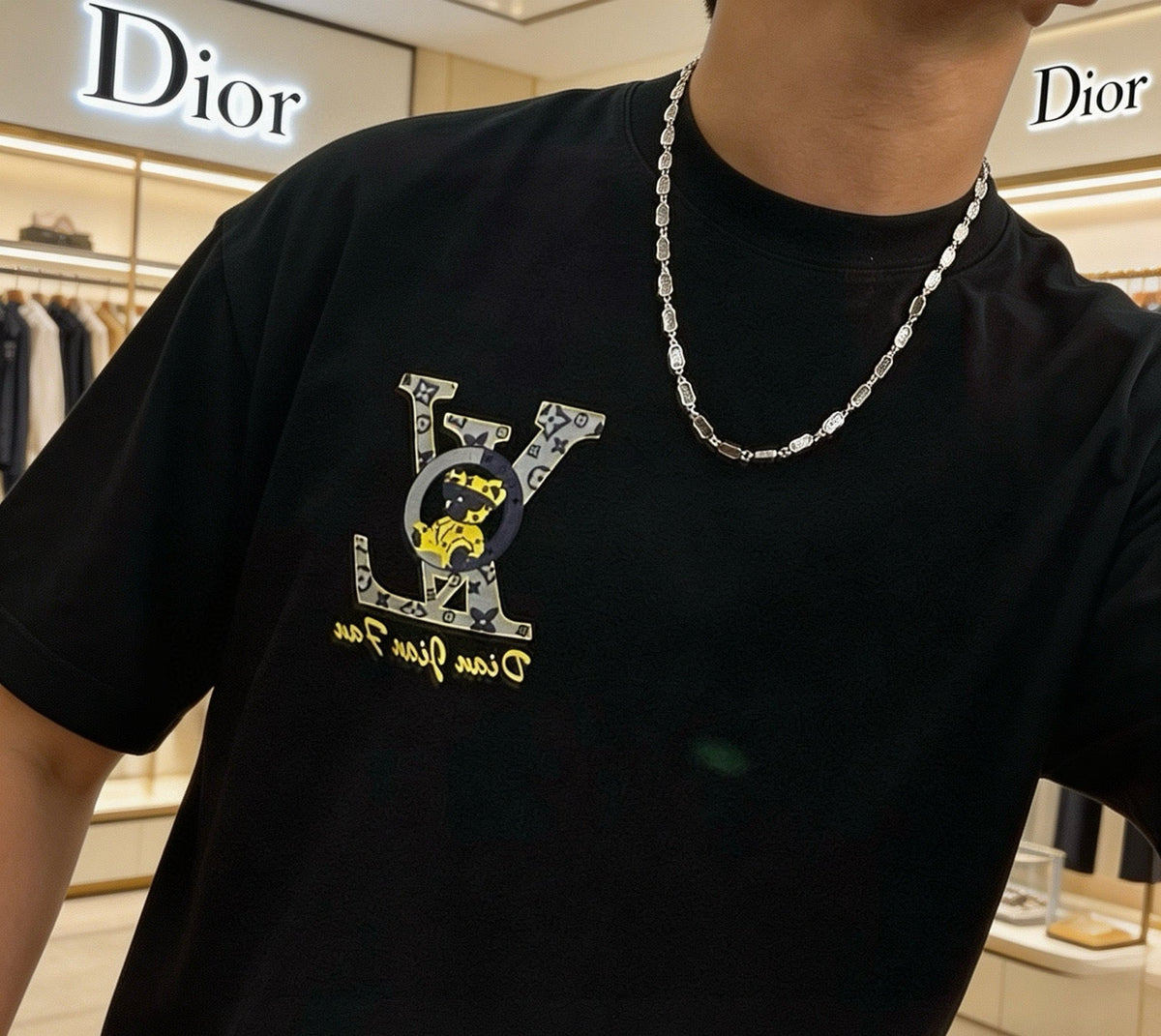 Martin Graham pendant necklace in polished metal-tone – main product view