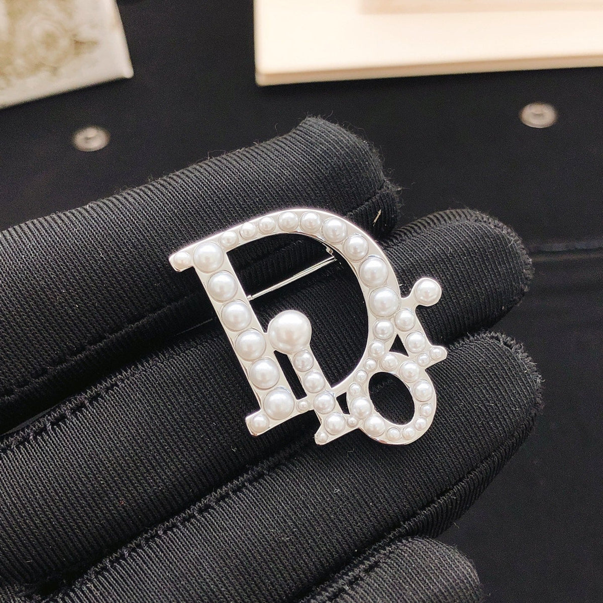Martin Graham brooch in polished metal-tone – main product view