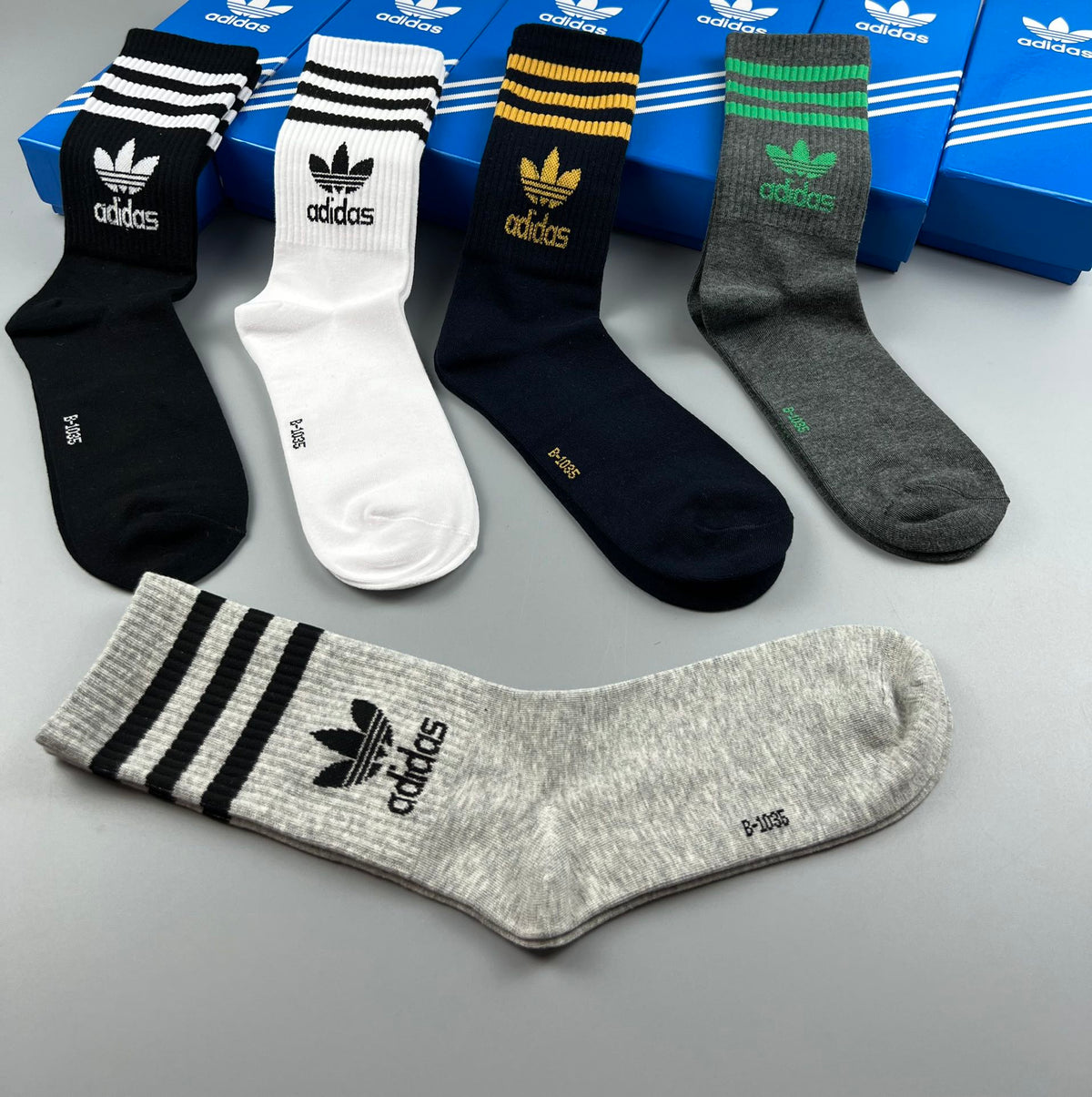 Adidas Striped Apparel - 5-Piece Box