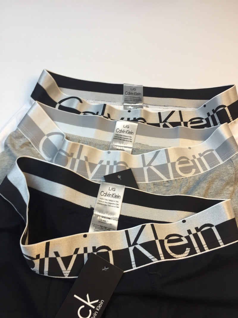 Calvin Klein Cotton Broad Logo Waistbands Men's Boxer Briefs - 3-Piece Box