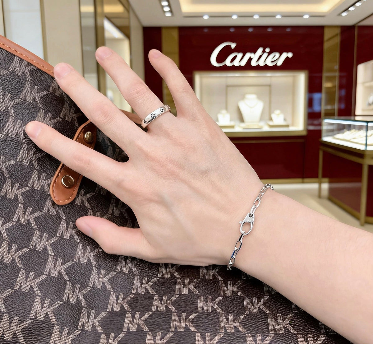 Martin Graham bracelet in polished metal-tone – main product view