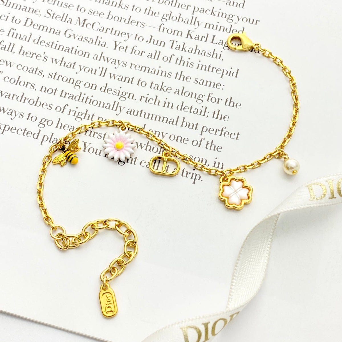 Martin Graham bracelet in polished metal-tone – main product view