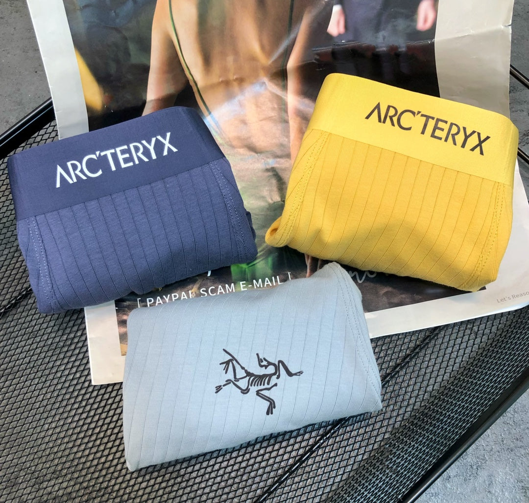 Arc'teryx Ribbed Bird Motif Men's Trunk Underwear - 3-Piece Box