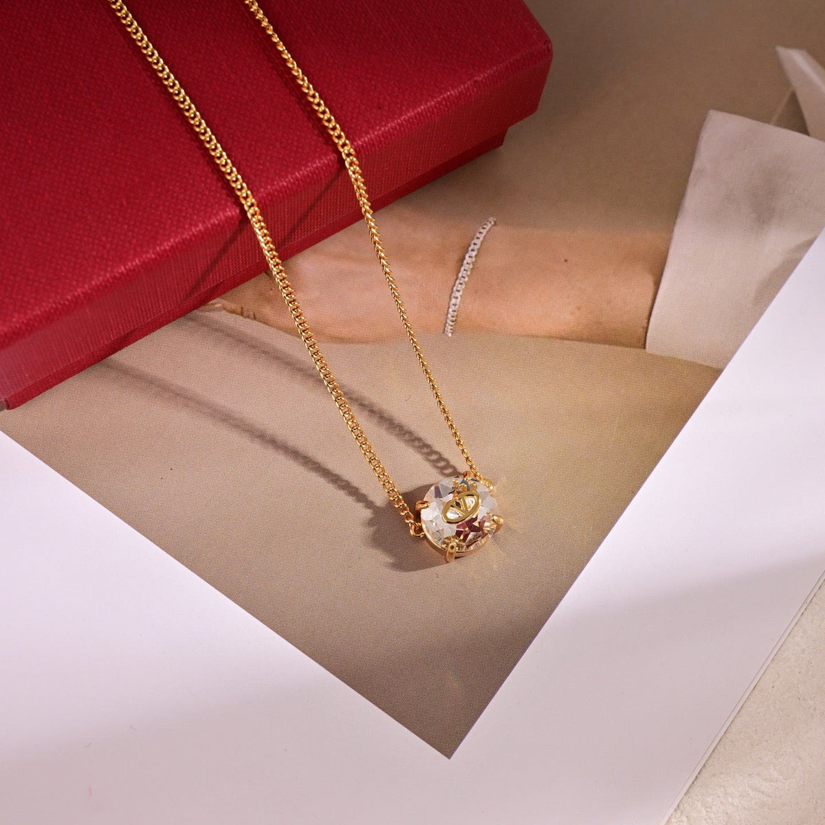 Martin Graham pendant necklace in polished metal-tone – main product view