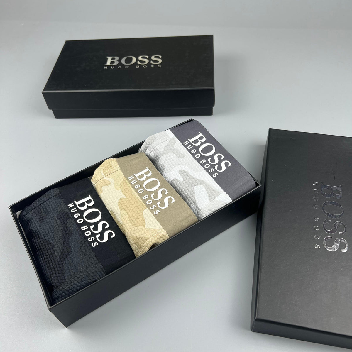 Boss 91/9 Modal-Spandex Breathable Men's Boxer Briefs – 3-Pack