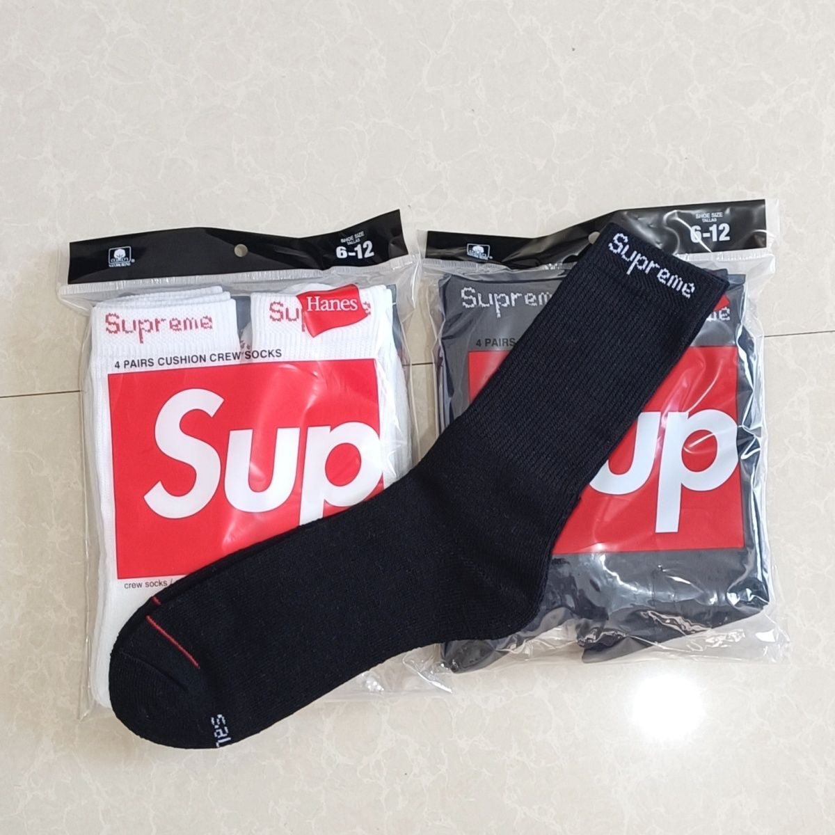 Unbranded Cotton Crew Socks - 4-Pair Set