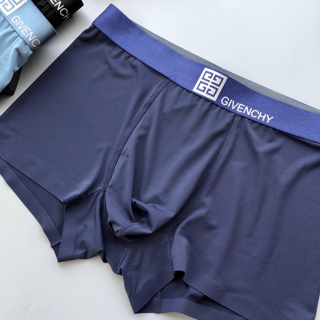 Givenchy Contrast Logo Men's Trunk Underwear - 3-Piece Box