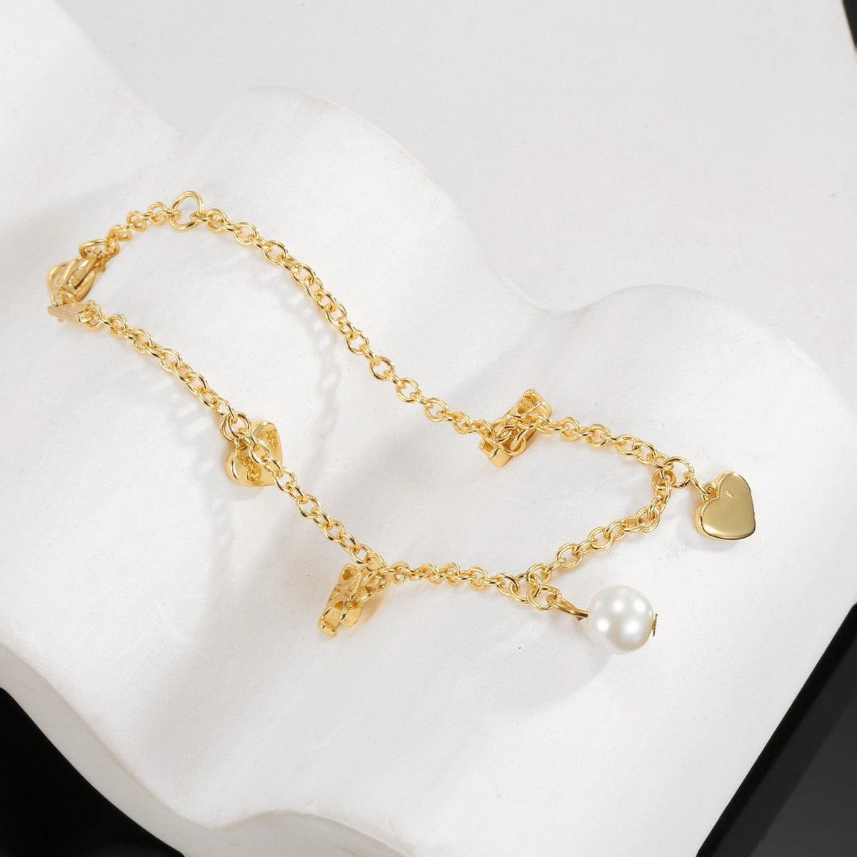 Martin Graham bracelet in polished metal-tone – front view