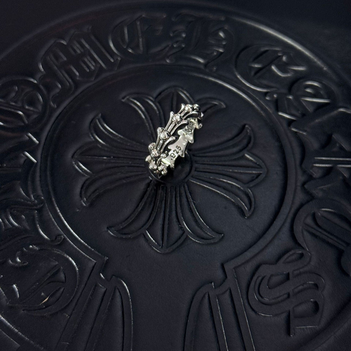 Martin Graham ring in polished metal-tone – front product view